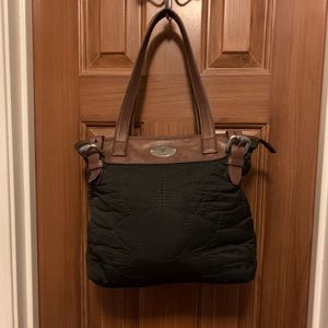 Key-Per Fossil Quilted Shoulder Bag
